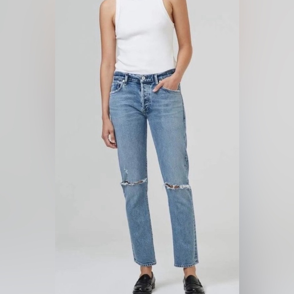 Citizens of Humanity Emerson boyfriend jeans Size 33 light wash button fly